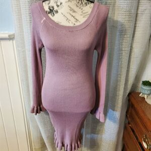 LAGOLD purple 💜 ribbed bodycon dress sz xl